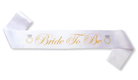 "Bride to Be" Satin Sash - Bachelorette Party Favors - Bridal Shower Supplies -Wedding Shower Decorations