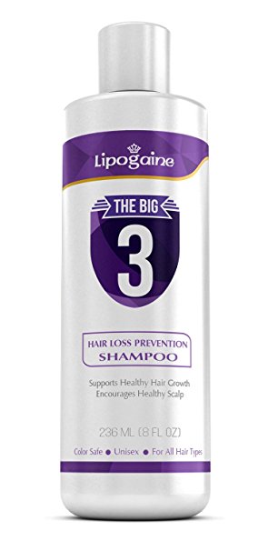 Lipogaine Hair Loss Hair Growth Stimulating All Natural Shampoo (purple)