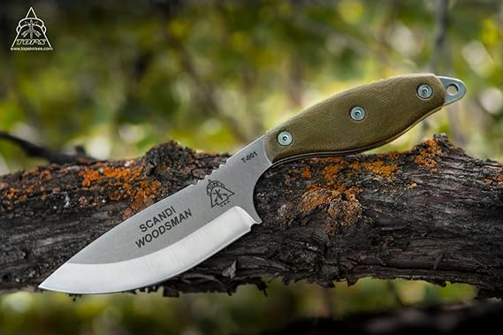 Tops Scandi Woodsman Bushcraft Survival Knife SWOOD-3.5