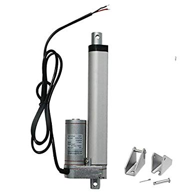 ECO-WORTHY 12V 6 Inch Stroke Linear Actuator 330lbs Maximum Lift with Mounting Brackets (12VDC 6'')