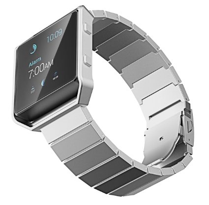 Fitbit Blaze Band JETech Stailess Steel Bracelet Band Strap for Fitbit Blaze Smart Fitness Watch - for Both Large and Small Size - Silver