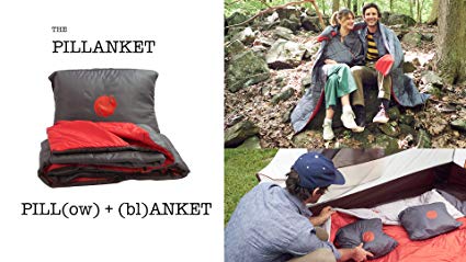 OmniCore Designs PILLANKET: Pill(ow)   (bl) ANKET - Outdoor Lightweight Wearable & Packable Down Alternative Camp Blanket & Camp Pillow