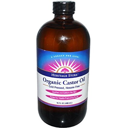 Heritage Products Organic Castor Oil, 16 Oz