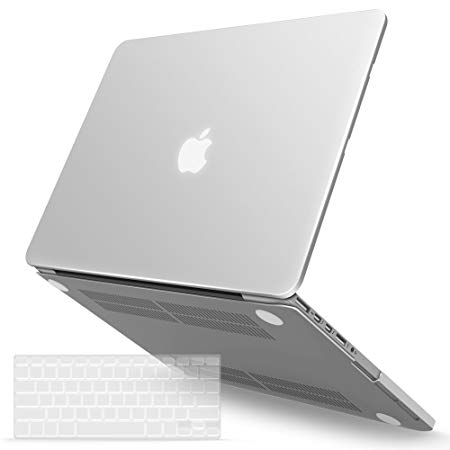 IBENZER MacBook Pro 15 Inch Case 2012-2015, Soft Touch Hard Case Shell Cover with Keyboard Cover for Apple MacBook Pro 15 with Retina Display A1398, Clear, MMP15R-CL 1 A