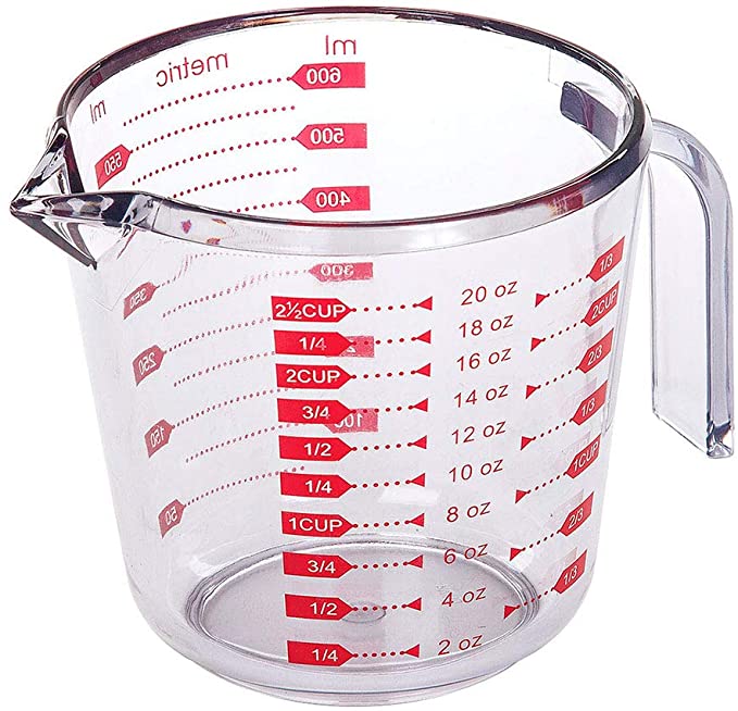 Progressive International BA-3405 Prepworks by Progressive Measuring 2.5 Cup Capacity, 1 Piece, Clear