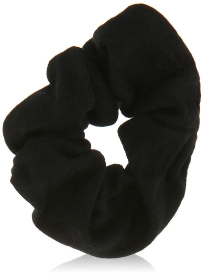 Goody Ouchless Hair Scrunchie, Black, 8 Count