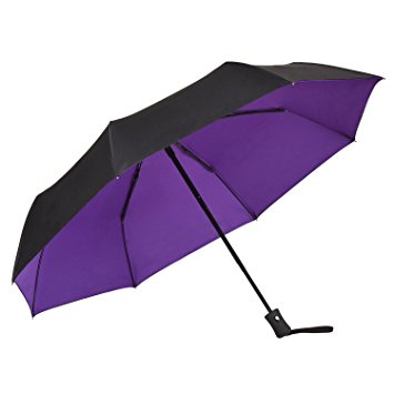 Koler 46-Inch Large Windproof Auto Open Close Double Canopy Folding Golf Umbrella with 8 Ribs