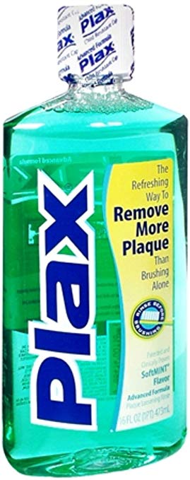 Plax Dental Rinse Soft Mint 16 oz (Pack of 3)