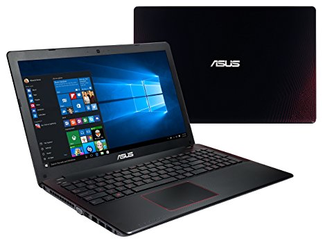 ASUS K550 15.6" Full HD Notebook Computer, Intel Quad-Core i7-6700HQ 2.6GHz, 8GB RAM, 256GB SSD, NVIDIA GeForce GTX 950M 2GB, Windows 10