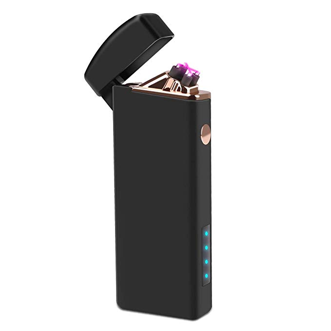 Coquimbo USB Rechargeable Lighter Electric ARC Windproof Lighter for Cigarette Candles Camping