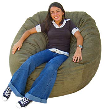Cozy Sack 4-Feet Bean Bag Chair, Large, Olive