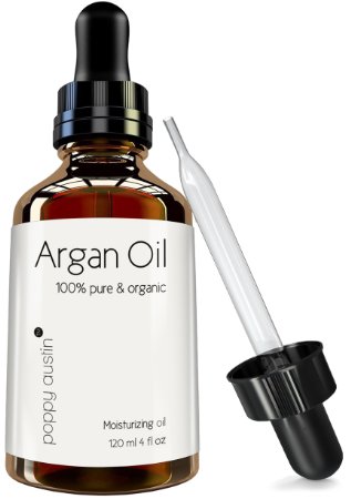 Poppy Austin Finest Pure Organic Argan Oil 4 Fluid Ounce