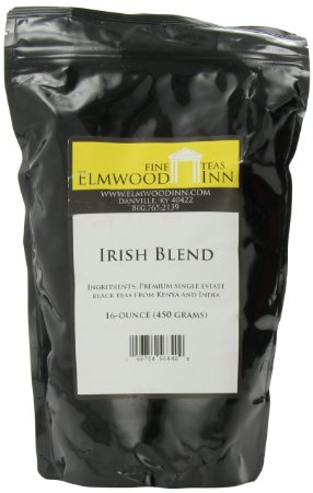 Elmwood Inn Fine Teas, Irish Blend Black Tea, 16-Ounce Pouch