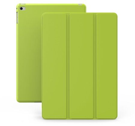 iPad Air 2 Case (iPad 6) - KHOMO DUAL Super Slim Cover with Rubberized back and Smart Feature (Built-in magnet for sleep / wake feature) For Apple iPad Air 2 Tablet (Green)