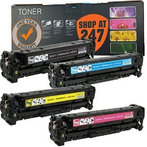 Shop At 247 Compatible Toner Cartridge Replacement for HP CE410A CE411A CE412A CE413A 1 Black 1 Cyan 1 Yellow 1 Magenta 4-Pack
