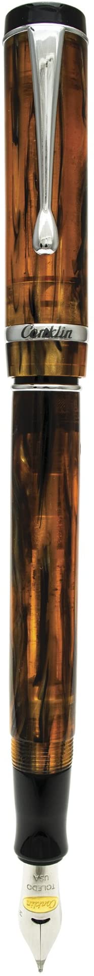 Conklin Duragraph Amber Fountain Pen, Fine Nib (CK71341)