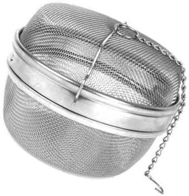 Xelparuc Spice Ball Herb Infuser Extra Large 4.5"D, Stainless Steel