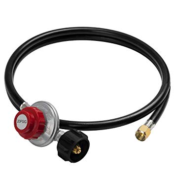 X Home High Pressure Propane Regulator Adjustable Propane Regulator with Hose QCC1/Type1 0-20 PSI - Fits for Propane Burner Turkey Fryer Smoker and More Appliances - CSA Certified (5ft / 60inch)