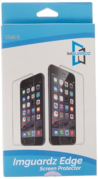 ULAK Tempered Full Glass Screen Protector Premium Clear Edge to Edge for iPhone 6 4.7 - Retail Packaging - Clear