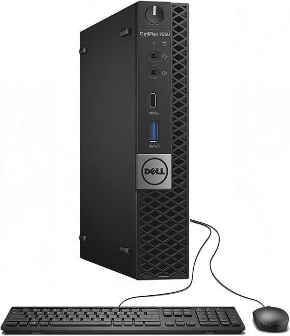 DELL OptiPlex 7050 Micro Computer Desktop, Intel Quad Core i5-6500T up to 3.1GHz, 16GB DDR4, 1TB SSD, Keyboard, Mouse, WiFi, Windows 10 Pro 64(Renewed)