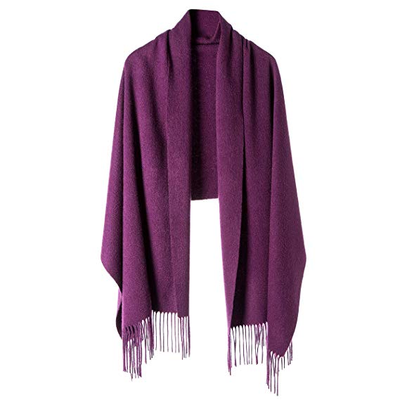 Cashmere Wrap Shawl for Women | Authentic 100% Pure Cashmere Extra Large (75inx25.6in) Scarf