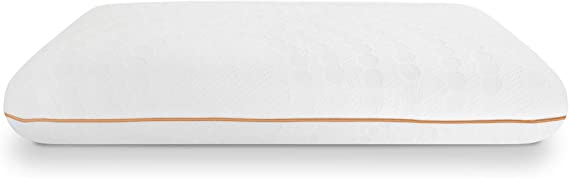 SensorPEDIC Frankincense Bed Pillow, Standard, White/Orange