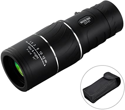 ARCHEER 16x52 Monocular Dual Focus Optics Zoom Telescope Day & Low Night Vision For Birds Watching/ Wildlife/ Hunting/ Camping/ Hiking/ Tourism/ Armoring/ Live Concert 66m/ 8000m