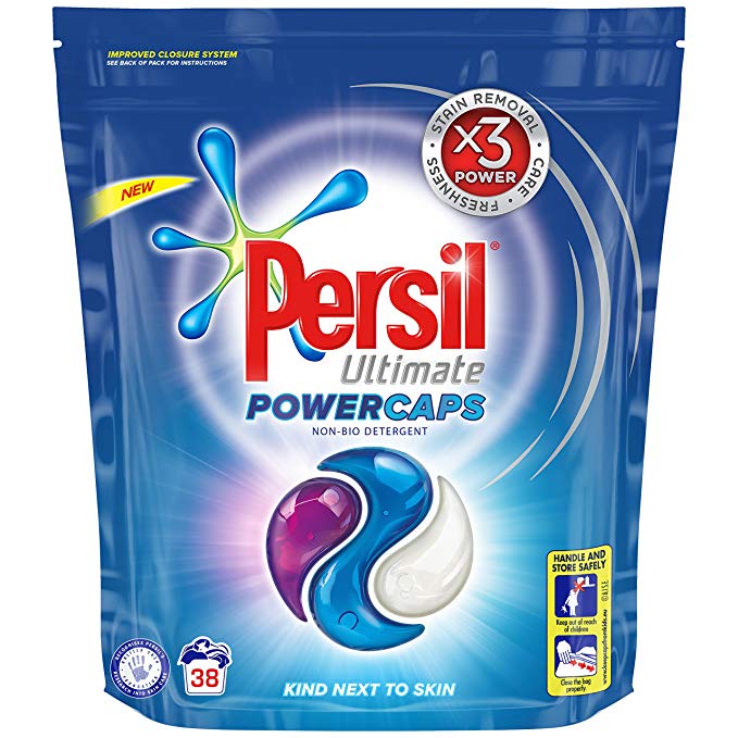 Persil Powercaps Non Bio Washing Capsules, 114 Wash, 1.026 kg, Pack of 3