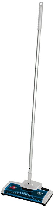 BISSELL Supreme Sweep Compact Rechargeable Floor Sweeper - Silver/Blue