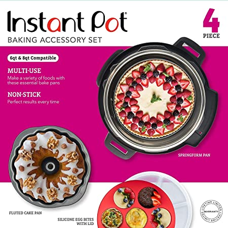 Instant Pot Official Bakeware Set, 4-piece, Assorted