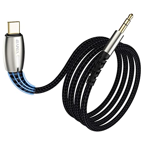 USB C to 3.5mm Male Aux Cable,VIMVIP USB Type C to 3.5mm Audio Car Aux Stereo Cord Compatible with iPad Pro/iPhone,Pixel 4/3/2XL,Samsung S20/S20 /Note 10/S10/S9 Plus and More