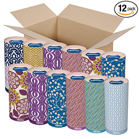 Kleenex Perfect Fit Facial Tissues, 12 Canisters, 50 Tissues per Canister (600 Tissues Total) (Packaging May Vary)