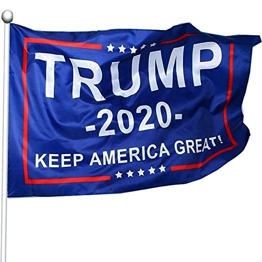 Filimino Keep America Great Flag - President Donald Trump 2020 Flag - Vivid Color and UV Fade Resistant 3x5 Feet with Grommets Double Stitched