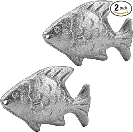 Daxiongmao 2 Pack Iron Fish Cooking Tools, Kitchen Cooking Tools, Natural Iron Supplement Substitute,Add Primitive Iron Supplements to Food and Water,Mothers Day Gifts