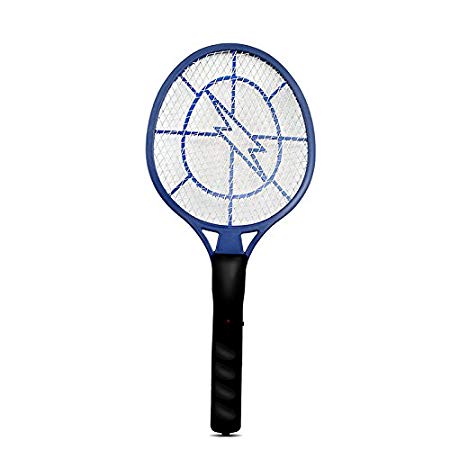 T YONG TONG Yongtong Portable Electric Racket, Mosquito Swatter, Bug Insect Fly Bug Killer Mosquito Zapper DC Power 2XAA Battery (Blue)