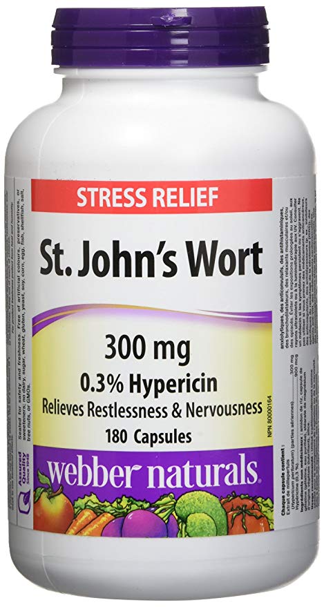 Webber Naturals St. John's Wort Extract, Value Size, 300 Mg, 180-Count
