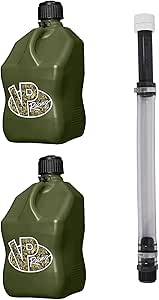 VP Racing Fuels 5-Gallon Square Motorsport Utility Container Camo & 14" Standard Hose (2 Pack)