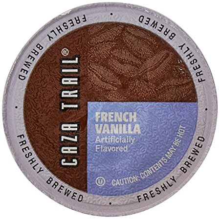 Caza Trail Coffee, French Vanilla Blend, 100 Single Serve Cups