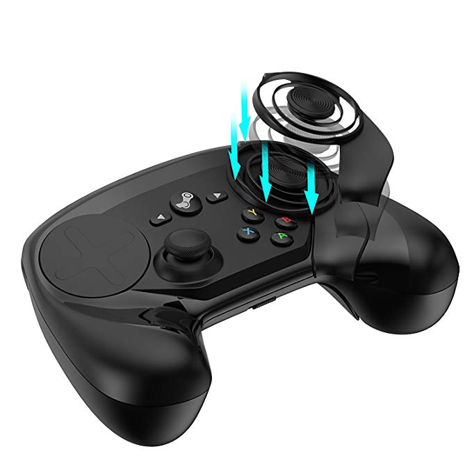 Joystick for The Steam Controller, Touch Pad Thumb Stick Analog Stick Provides Precise Movement Control for the Steam Controller (Black)