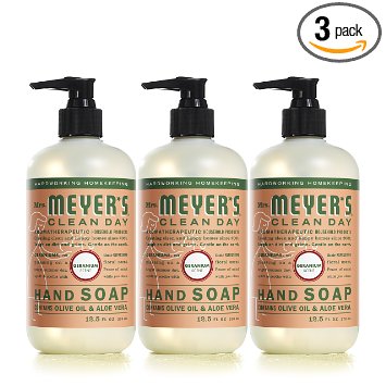 Mrs Meyers Hand Soap, Geranium, 12.5 Fluid Ounce (Pack of 3)