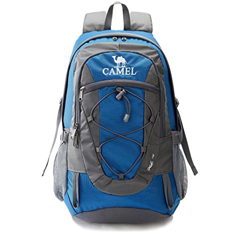 Camel Lightweight Hiking Backpack Outdoor Camping Travel Daypacks Waterproof & Durable 30L