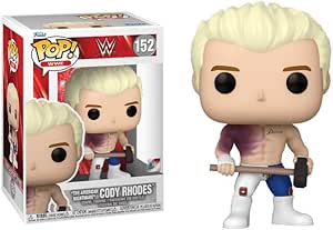 Funko Pop WWE Wrestlemania 40   Protector: Wave 21 Pop! Vinyl Figure (Gift Set Bundled with ToyBop Box Protector Collector Case) (The American Nightmare Cody Rhodes with Sledgehammer)