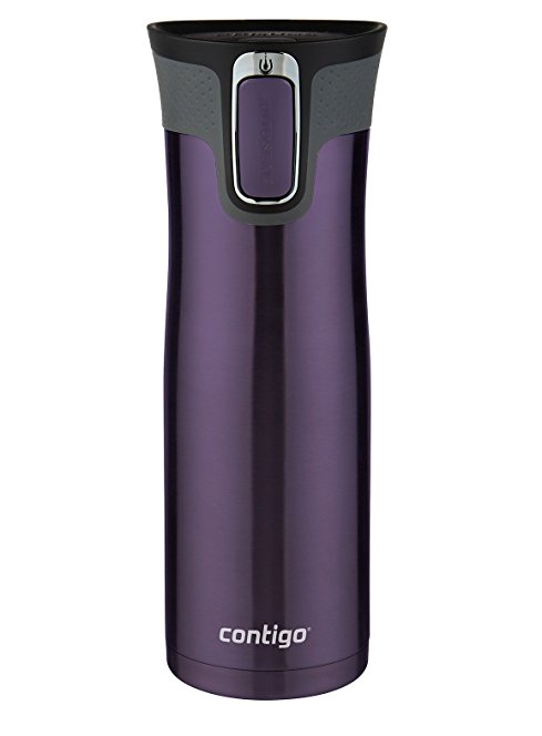 Contigo AUTOSEAL West Loop Stainless Steel Travel Mug with Easy-Clean Lid, 20-Ounce, Violet by Contigo