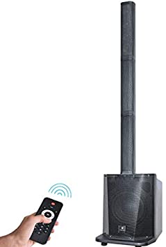 PRORECK Party 10 Portable 10-Inch 500 Watt Line Array Column Powered DJ/PA System Stage Tower Speaker with Bluetooth/USB/SD Card/Remote Control