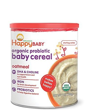 Happy Baby, Happy Bellies Organic Oatmeal Cereal, 7 oz