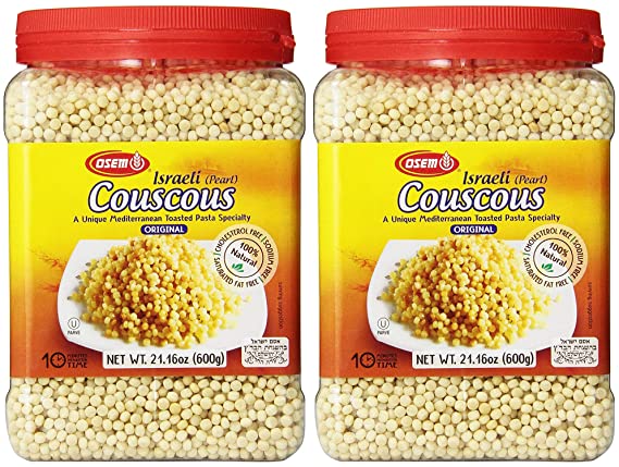 Osem Israeli Couscous Canister, 21 Ounces (Pack of 2, Total of 42 oz)