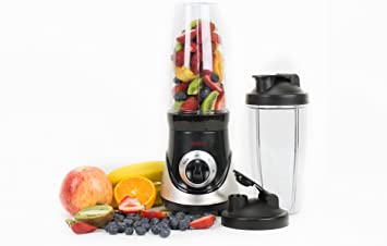 Bravit Professional On the Go Blender Stainless Steel with Multi Function Including Pulse Blend and Go with Two 28oz Cups
