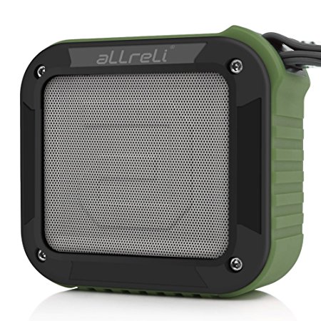 Portable Outdoor Shower Bluetooth 4.0 Speaker with 10 Hour Playtime (Rockman-S, Army Green)