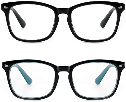 Cyxus Blue Light Blocking Glasses Square Computer Eyewear Clear Lens Eyeglasses Frame