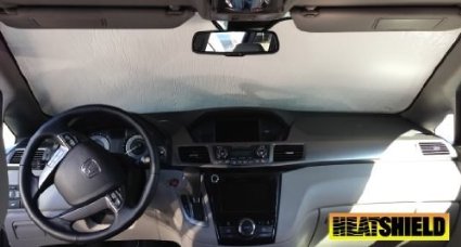 Sunshade for Honda Odyssey With Rearview Mirror Sensor 2011 2012 2013 2014 2015 2016 Heatshield Windshield Sunshade 1474